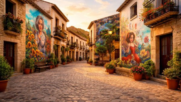 8 pueblos de España con arte urbano que merecen una escapada: murales, rutas y fotos