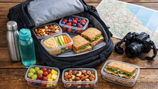 Cómo preparar una lista de la compra saludable antes de tu próximo viaje largo