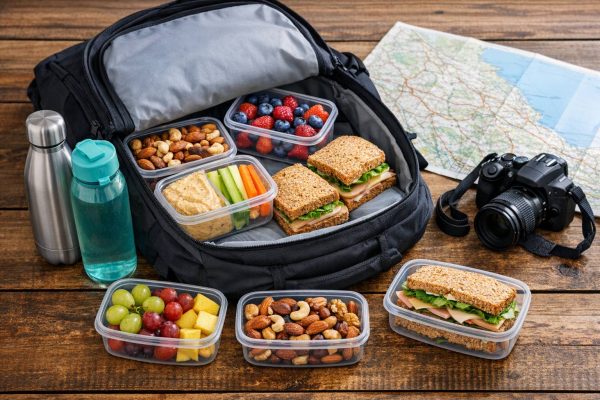 Cómo preparar una lista de la compra saludable antes de tu próximo viaje largo