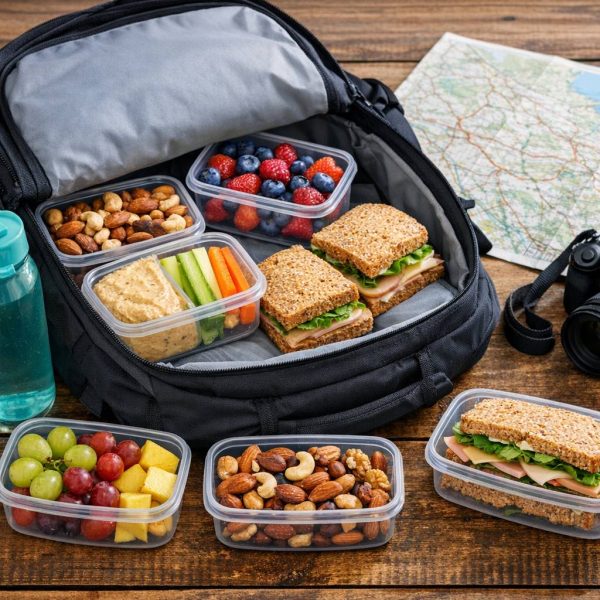 Cómo preparar una lista de la compra saludable antes de tu próximo viaje largo