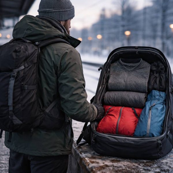 Viajar ligero en invierno: sistema de capas y checklist de equipaje para no facturar