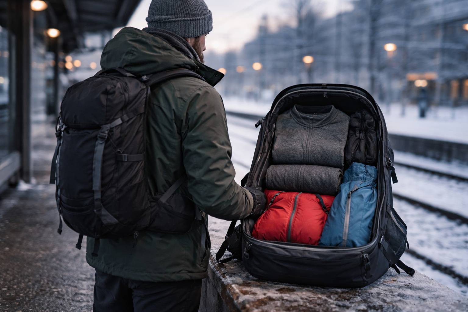 Viajar ligero en invierno: sistema de capas y checklist de equipaje para no facturar